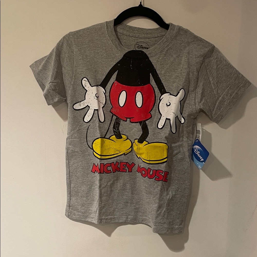 Disney Mickey Mouse Red and Yellow Kids T-Shirt